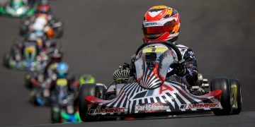 Zach Tucker racing kart at Kartsport in Hamilton