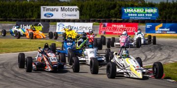 South Island Formula 1600 field racing at Timaru