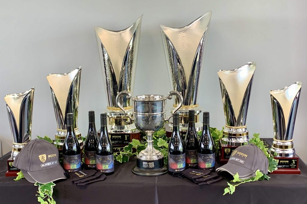 Pukekohe Flying Farewell trophies on display