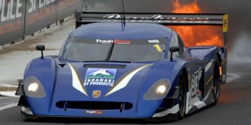 Glenn Smith’s Crawford DP03 spitting flames