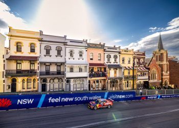 2022 Champion Shane van Gisbergen wins the first race of the 2023 season at the 2023 Thrifty Newcastle 500, Event 1 of the Repco Supercars Championship, Newcastle Street Circuit, Newcastle, New South Wales, Australia. 11 Mar, 2023.