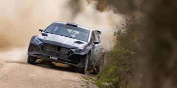 Hayden Paddon testing Hyundai i20 N Rally2 car