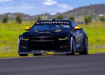 Chevrolet Camaro Supercar Gen3 testing on track