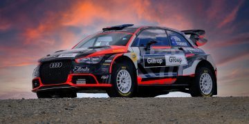 Shane van Gisbergen's Audi A1 rally car