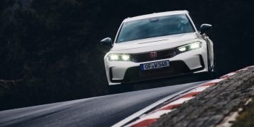 Honda Civic Type R at Nurburgring