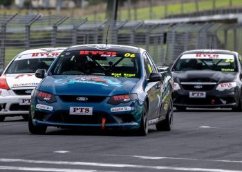 Brad Kroef leading V8 Utes field at Pukekohe