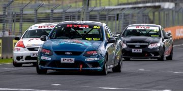 Brad Kroef leading V8 Utes field at Pukekohe