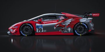 Brendon Leitch Leipert Motorsport Lamborghini Huracan GT3 side view