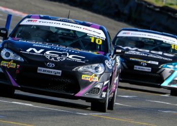 Brock Gilchrist leading in Toyota 86 Championship