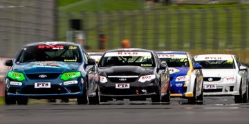 Ford Falcon utes racing at Hampton Downs