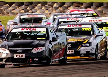 Ford Falcon ute leading V8 Utes field