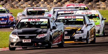 Ford Falcon ute leading V8 Utes field