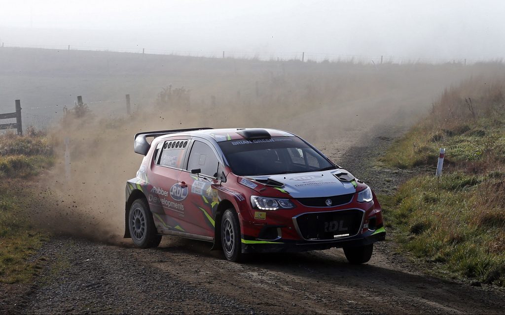 Josh Marston drifting Holden Barina AP4 at 2023 Rally South Canterbury