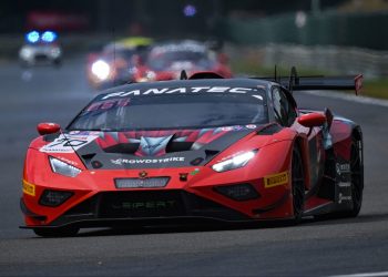 Brendon Leitch racing Lamborghini Huracan in 2023 24 Hours of Spa