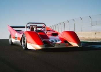 Lotus Type 66 parked on track