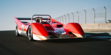 Lotus Type 66 parked on track