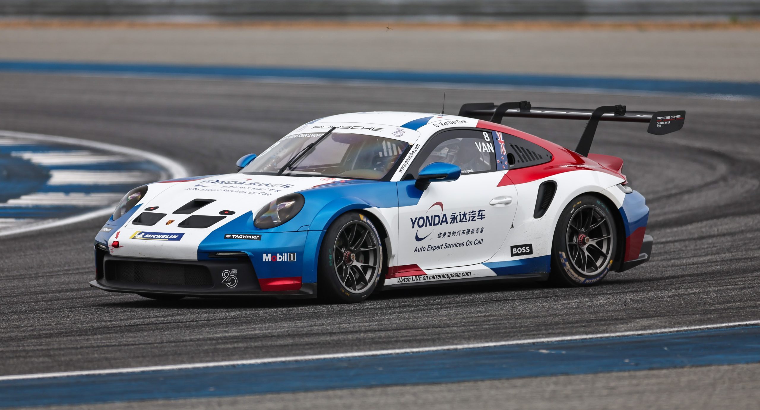Van der Drift takes Porsche Carrera Cup Asia victory in Thailand VelocityNews