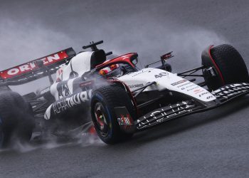 ZANDVOORT, NETHERLANDS - AUGUST 26: Liam Lawson of New Zealand driving the (40) Scuderia AlphaTauri AT04 on track during final practice ahead of the F1 Grand Prix of The Netherlands at Circuit Zandvoort on August 26, 2023 in Zandvoort, Netherlands. (Photo by Dean Mouhtaropoulos/Getty Images) // Getty Images / Red Bull Content Pool // SI202308260209 // Usage for editorial use only //