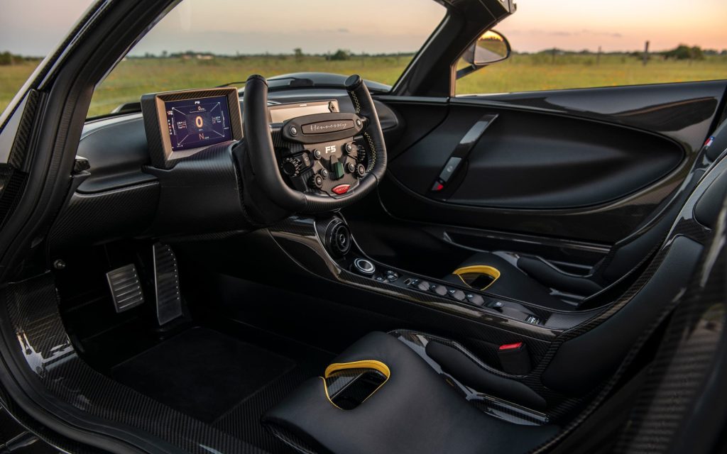 Hennessey Venom F5 Revolution Roadster interior