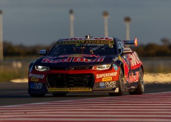 Shane van Gisbergen (Red Bull Ampol Racing) races during stop 8 of the Supercars Championship on the The Bend, Tailem Bend, South Australia, Australia, Aug 19, 2023. // Mark Horsburgh / Red Bull Content Pool // SI202308210139 // Usage for editorial use only //
