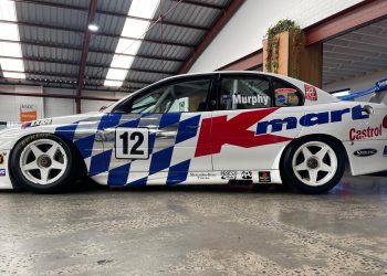 Greg Murphy's old 2000 Holden Commodore VT V8 Supercar side profile
