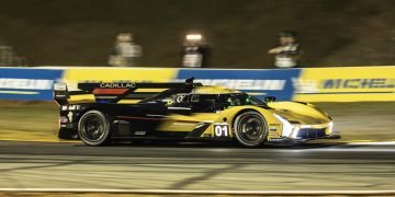 Cadillac Racing; IMSA; Petit Le Mans at Michelin Raceway Road Atlanta in Braselton, Georgia; Octobber 14, 2023; Cadillac V-Series.R No. 01 driven by Renger van der Zande, Sebastien Bourdais, and Scott Dixon; Cadillac V-Series.R No. 31 driven by Pipo Derani, Alexander Sims, and Jack Aitken (Richard Prince/Cadillac Photo).