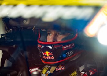 Shane van Gisbergen is seen during stop 11 of the Supercars Championship on the Gold Coast, Surfers Paradise, Queensland, Australia on October 28, 2023. // Mark Horsburgh / Red Bull Content Pool // SI202310290461 // Usage for editorial use only //