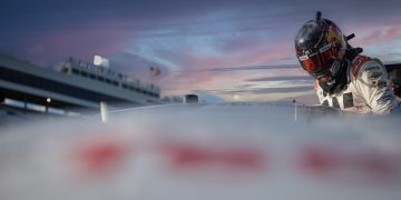 MARTINSVILLE, VIRGINIA - APRIL 05: Shane Van Gisbergen, driver of the #97 WeatherTech Chevrolet, enters his car during qualifying for the NASCAR Xfinity Series DUDE Wipes 250 at Martinsville Speedway on April 05, 2024 in Martinsville, Virginia. (Photo by James Gilbert/Getty Images)