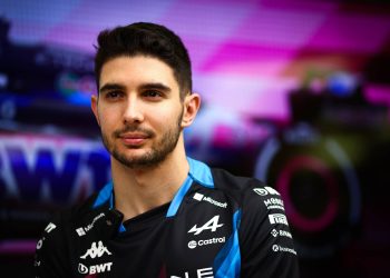 Esteban Ocon (FRA) Alpine F1 Team.  Alpine F1 Team Film Day, Tuesday 20th February 2024. Sakhir, Bahrain.