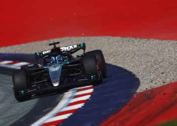 Formel 1 - Mercedes-AMG Petronas Motorsport, Großer Preis von Österreich 2024. George Russell 

Formula One - Mercedes-AMG Petronas Motorsport, Austrian GP 2024. George Russell