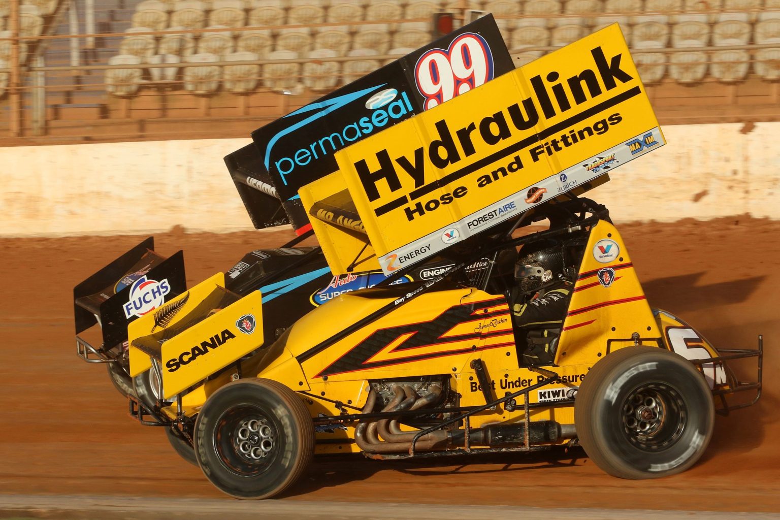 Van Gisbergen endures frightening Sprintcar flip at Baypark - VelocityNews