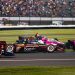 #3: Scott McLaughlin, Team Penske Chevrolet, #60: Felix Rosenqvist, Meyer Shank Racing Honda, #20: Christian Rasmussen, Ed Carpenter Racing Chevrolet
