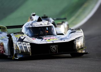 94 DUVAL Loic (fra), JAKOBSEN Malthe (dnk), Peugeot TotalEnergies, Peugeot 9X8 #94, Hypercar, action during the Rolex 6 Hours of Sao Paulo 2025, 5th round of the 2025 FIA World Endurance Championship, from July 11 to 13, 2025 on the Interlagos Circuit in Sao Paulo, Brazil - Photo Fabrizio Boldoni / DPPI