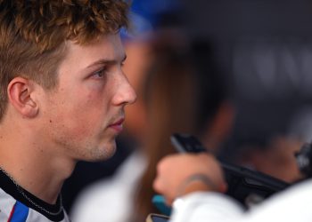 MEXICO CITY, MEXICO - OCTOBER 26: Liam Lawson of New Zealand and Visa Cash App Racing Bulls is interviewed during the F1 Grand Prix of Mexico at Autodromo Hermanos Rodriguez on October 26, 2025 in Mexico City, Mexico. (Photo by Rudy Carezzevoli/Getty Images) // Getty Images / Red Bull Content Pool // SI202510260909 // Usage for editorial use only //