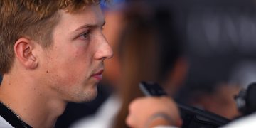 MEXICO CITY, MEXICO - OCTOBER 26: Liam Lawson of New Zealand and Visa Cash App Racing Bulls is interviewed during the F1 Grand Prix of Mexico at Autodromo Hermanos Rodriguez on October 26, 2025 in Mexico City, Mexico. (Photo by Rudy Carezzevoli/Getty Images) // Getty Images / Red Bull Content Pool // SI202510260909 // Usage for editorial use only //