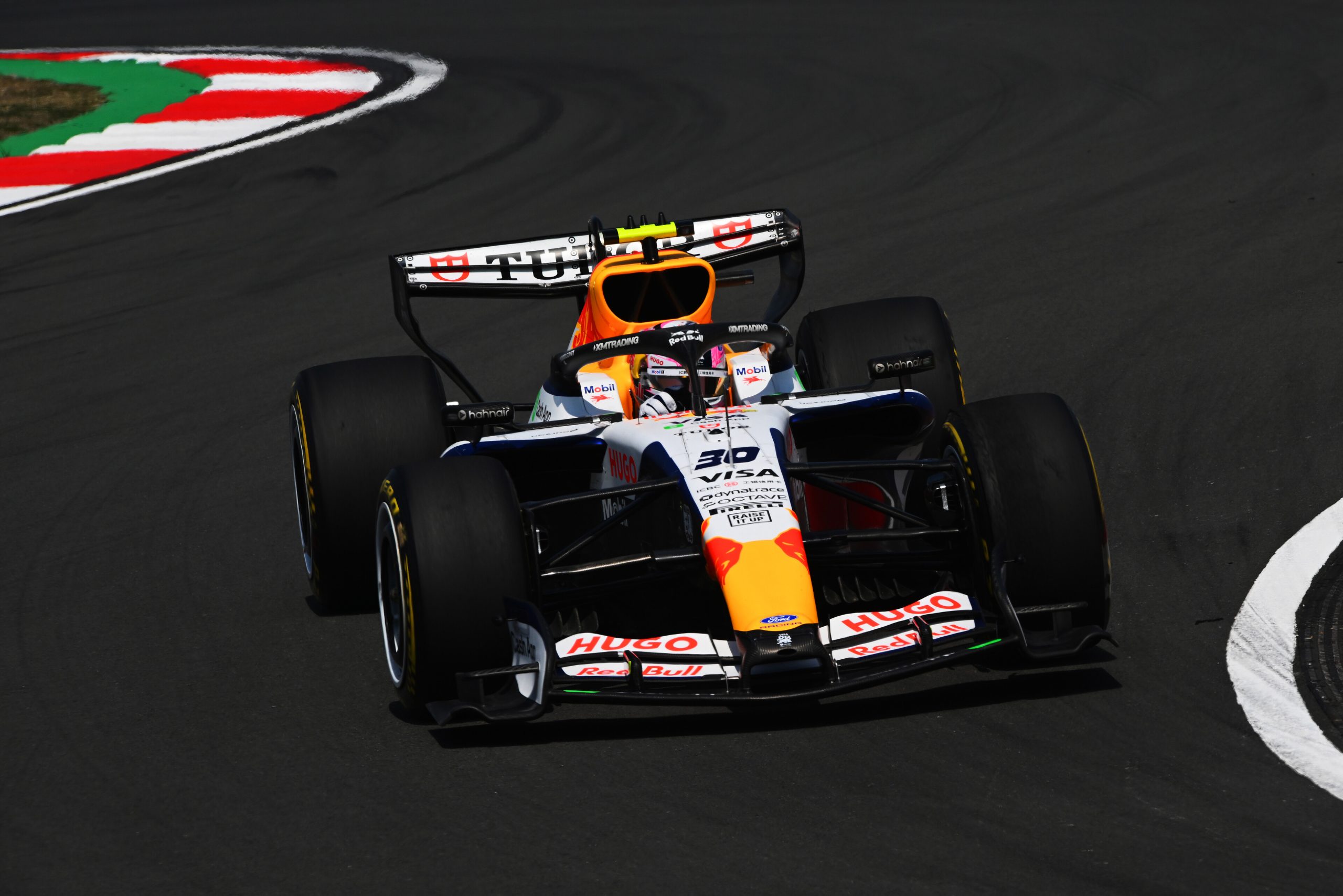 SHANGHAI, CHINA - MARCH 13: Liam Lawson of New Zealand driving the (30) Visa Cash App Racing Bulls VCARB 03 RB Ford on track during practice ahead of the F1 Grand Prix of China at Shanghai International Circuit on March 13, 2026 in Shanghai, China. (Photo by Rudy Carezzevoli/Getty Images) // Getty Images / Red Bull Content Pool // SI202603130232 // Usage for editorial use only //