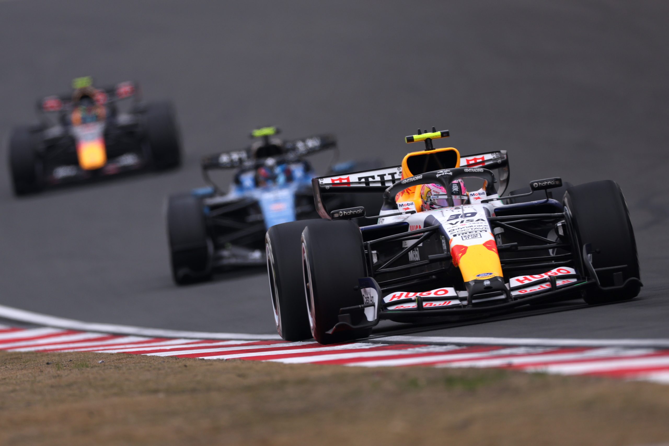 SHANGHAI, CHINA - MARCH 15: Liam Lawson of New Zealand driving the (30) Visa Cash App Racing Bulls VCARB 03 RB Ford on track during the F1 Grand Prix of China at Shanghai International Circuit on March 15, 2026 in Shanghai, China. (Photo by Lars Baron/LAT Images) // Getty Images / Red Bull Content Pool // SI202603150331 // Usage for editorial use only //