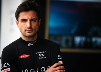 MADRID, SPAIN - MARCH 21: Mitch Evans of New Zealand and Jaguar TCS Racing looks on in the garage during qualifying, ahead of the Madrid E-Prix, Round 6 of the 2026 FIA Formula E World Championship at Circuito del Jarama on March 21, 2026 in Madrid, Spain. (Photo by Malcolm Griffiths/LAT Images)