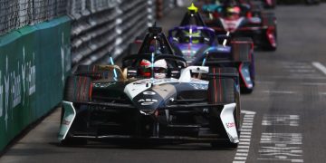 MONTE-CARLO, MONACO - MAY 17: Mitch Evans of New Zealand driving the (9) Jaguar TCS Racing Jaguar I-TYPE 7 on track during the Monaco E-Prix, Round 10 of the 2026 FIA Formula E World Championship at Circuit de Monaco on May 17, 2026 in Monte-Carlo, Monaco. (Photo by Joe Portlock/LAT Images)