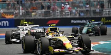 MIAMI, FLORIDA - MAY 02: Liam Lawson of New Zealand driving the (30) Visa Cash App Racing Bulls VCARB 03 RB Ford on track during the Sprint ahead of the F1 Grand Prix of Miami at Miami International Autodrome on May 02, 2026 in Miami, Florida. (Photo by Sam Bagnall/Sutton Images) // Getty Images / Red Bull Content Pool // SI202605020245 // Usage for editorial use only //
