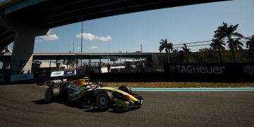 MIAMI, FLORIDA - MAY 02: Liam Lawson of New Zealand driving the (30) Visa Cash App Racing Bulls VCARB 03 RB Ford on track during qualifying ahead of the F1 Grand Prix of Miami at Miami International Autodrome on May 02, 2026 in Miami, Florida. (Photo by Chris Graythen/Getty Images) // Getty Images / Red Bull Content Pool // SI202605030025 // Usage for editorial use only //