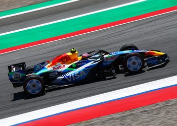 BARCELONA, SPAIN - JUNE 13: Liam Lawson of New Zealand driving the (30) Visa Cash App Racing Bulls VCARB 03 RB Ford on track during final practice ahead of the F1 Grand Prix of Barcelona-Catalunya at Circuit de Barcelona-Catalunya on June 13, 2026 in Barcelona, Spain. (Photo by Clive Mason/Getty Images) // Getty Images / Red Bull Content Pool // SI202606130066 // Usage for editorial use only //