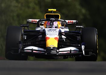 SPA, BELGIUM - JULY 17: Liam Lawson of New Zealand driving the (30) Visa Cash App Racing Bulls VCARB 03 RB Ford on track during practice ahead of the F1 Grand Prix of Belgium at Circuit de Spa-Francorchamps on July 17, 2026 in Spa, Belgium. (Photo by Mark Thompson/Getty Images) // Getty Images / Red Bull Content Pool // SI202607170421 // Usage for editorial use only //