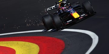 MADRID, SPAIN - SEPTEMBER 12: Sparks fly behind Liam Lawson of New Zealand driving the (30) Oracle Red Bull Racing RB22 Red Bull Ford Powertrains on track during final practice ahead of the F1 Grand Prix of Spain at Madring on September 12, 2026 in Madrid, Spain. (Photo by Andy Hone/LAT Images) // Getty Images / Red Bull Content Pool // SI202609120650 // Usage for editorial use only //