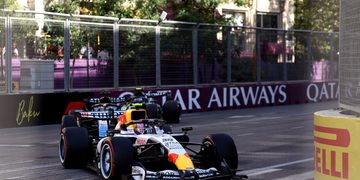 BAKU, AZERBAIJAN - SEPTEMBER 26: Liam Lawson of New Zealand driving the (30) Visa Cash App Racing Bulls VCARB 03 RB Ford on track during the F1 Grand Prix of Azerbaijan at Baku City Circuit on September 26, 2026 in Baku, Azerbaijan. (Photo by Alastair Staley/LAT Images) // Getty Images / Red Bull Content Pool // SI202609260293 // Usage for editorial use only //