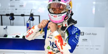 KUALA LUMPUR, MALAYSIA - OCTOBER 02: Liam Lawson of New Zealand and Visa Cash App Racing Bulls prepares to drive in the garage during practice ahead of the F1 Grand Prix of Bahrain in Malaysia at Sepang Circuit on October 02, 2026 in Kuala Lumpur, Malaysia. (Photo by Rudy Carezzevoli/Getty Images) // Getty Images / Red Bull Content Pool // SI202610020483 // Usage for editorial use only //