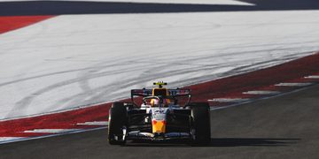 AUSTIN, TEXAS - OCTOBER 23: Liam Lawson of New Zealand driving the (30) Visa Cash App Racing Bulls VCARB 03 RB Ford on track during practice ahead of the F1 Grand Prix of United States at Circuit of The Americas on October 23, 2026 in Austin, Texas. (Photo by Rudy Carezzevoli/Getty Images) // Getty Images / Red Bull Content Pool // SI202610240823 // Usage for editorial use only //
